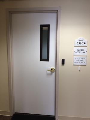 Picture of inside door of ACCES VR Johnstown Office